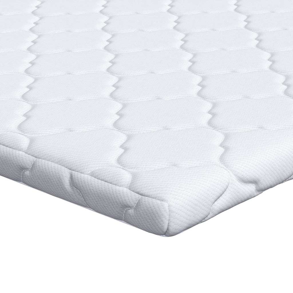 Topper al cocco Bianco 100 x 200 cm Tessuto Jacquard