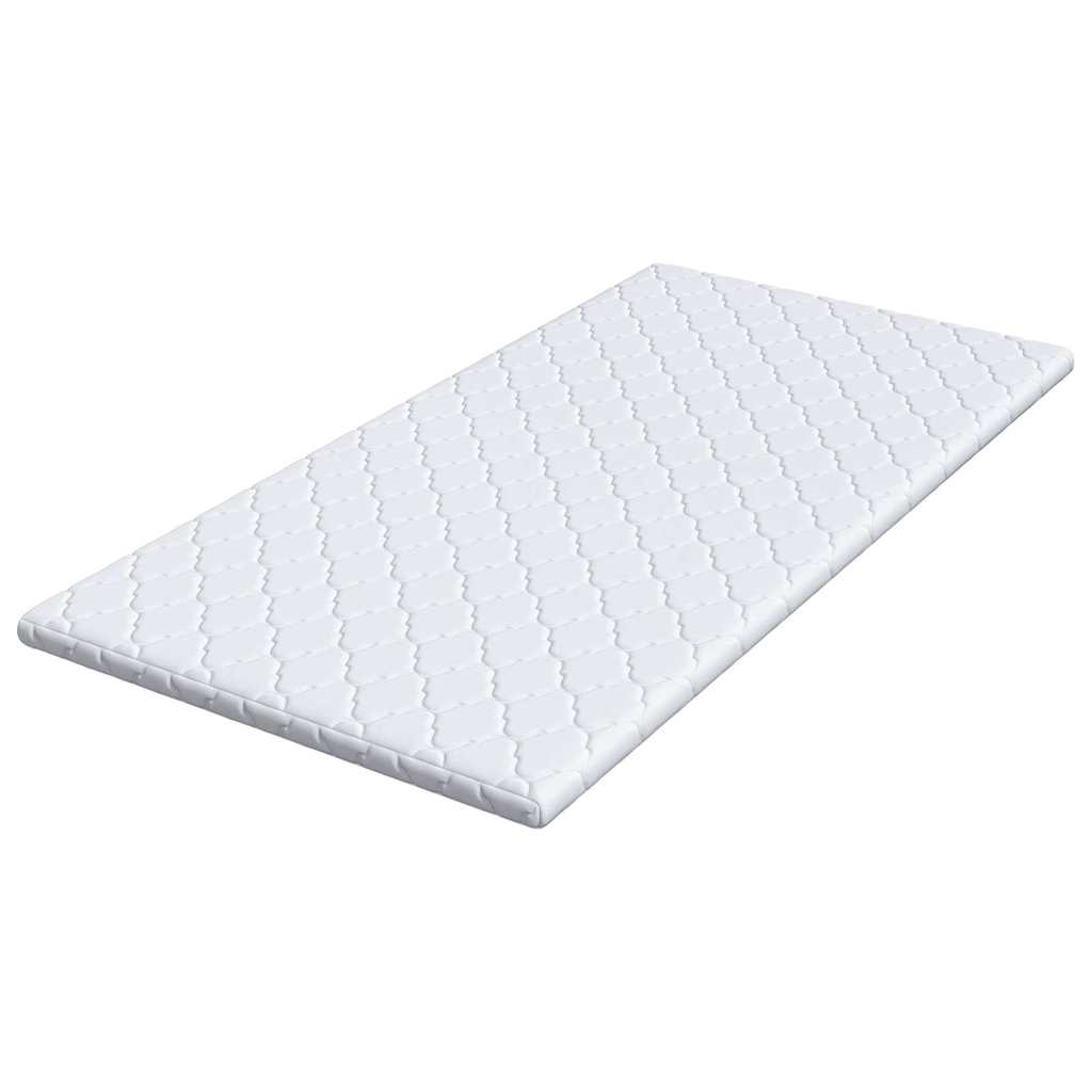 Topper al cocco Bianco 100 x 200 cm Tessuto Jacquard