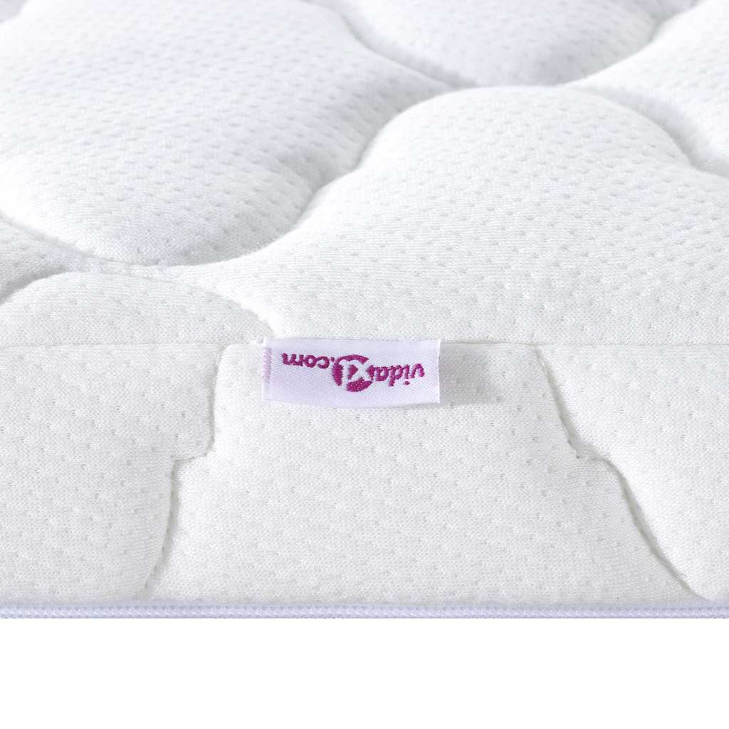 Topper al cocco Bianco 140 x 200 cm Tessuto Jacquard