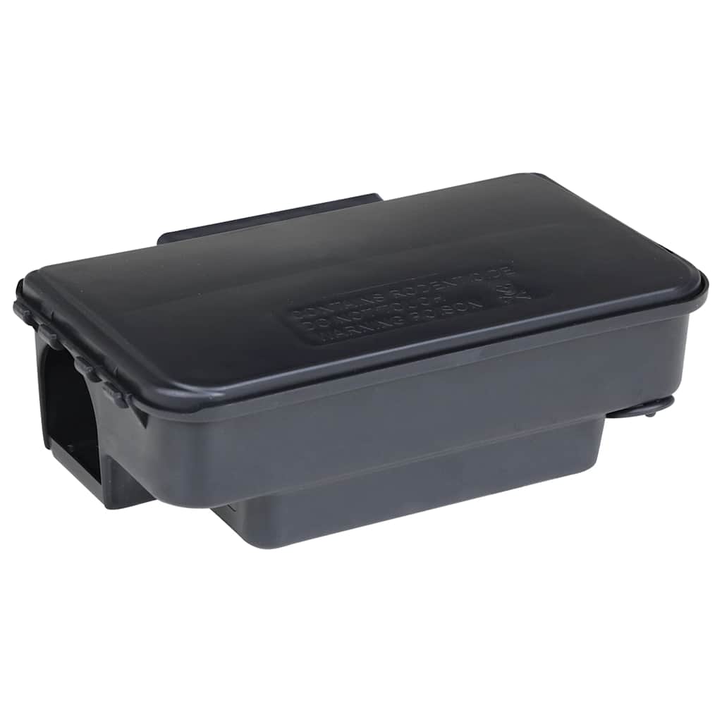 Trappole per Topi 4 pz Nere 22x12,5x7,5 cm