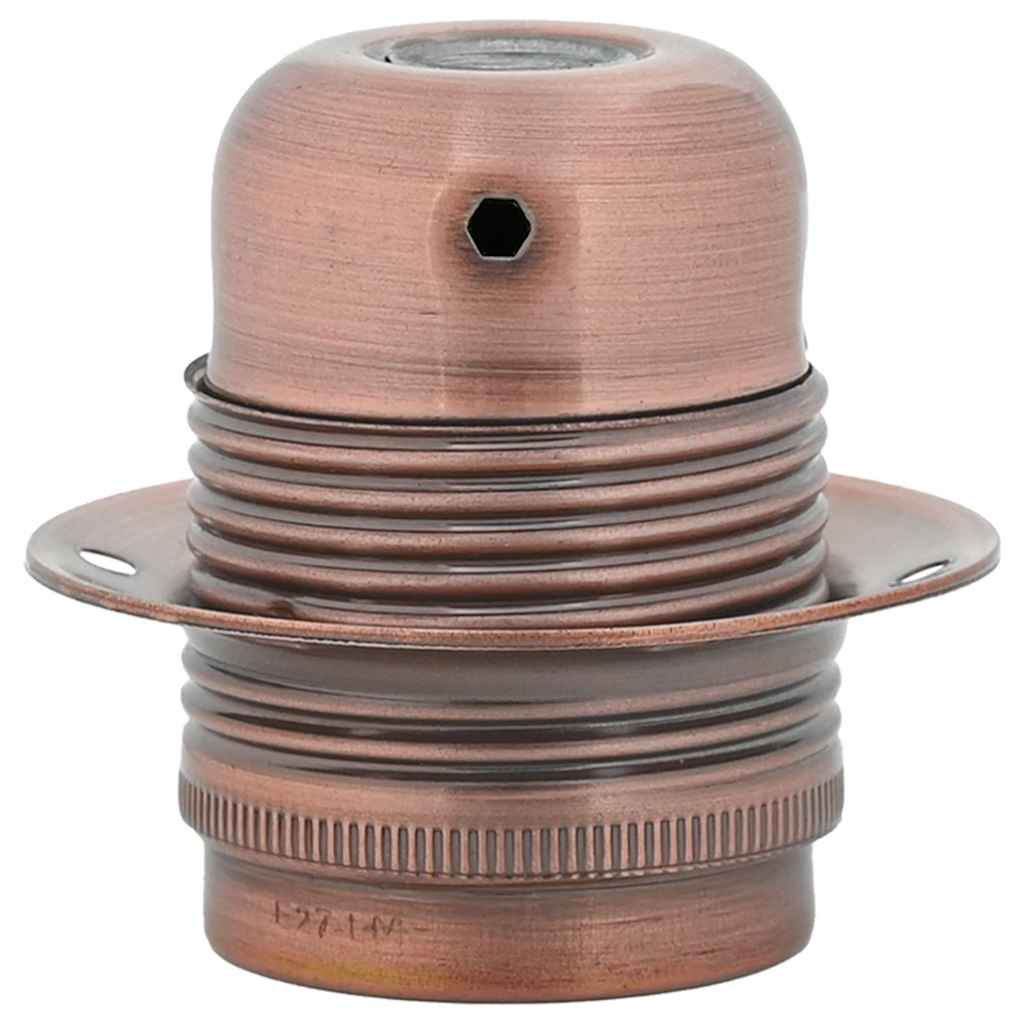 Portalampade 2 pz Rosso Bronzo E27