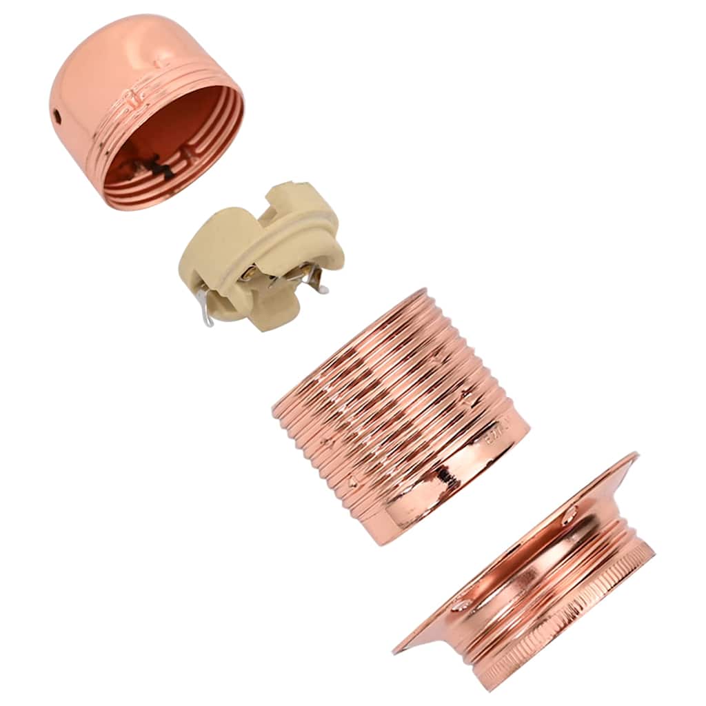 Portalampada 2 pz Oro Rosa E27