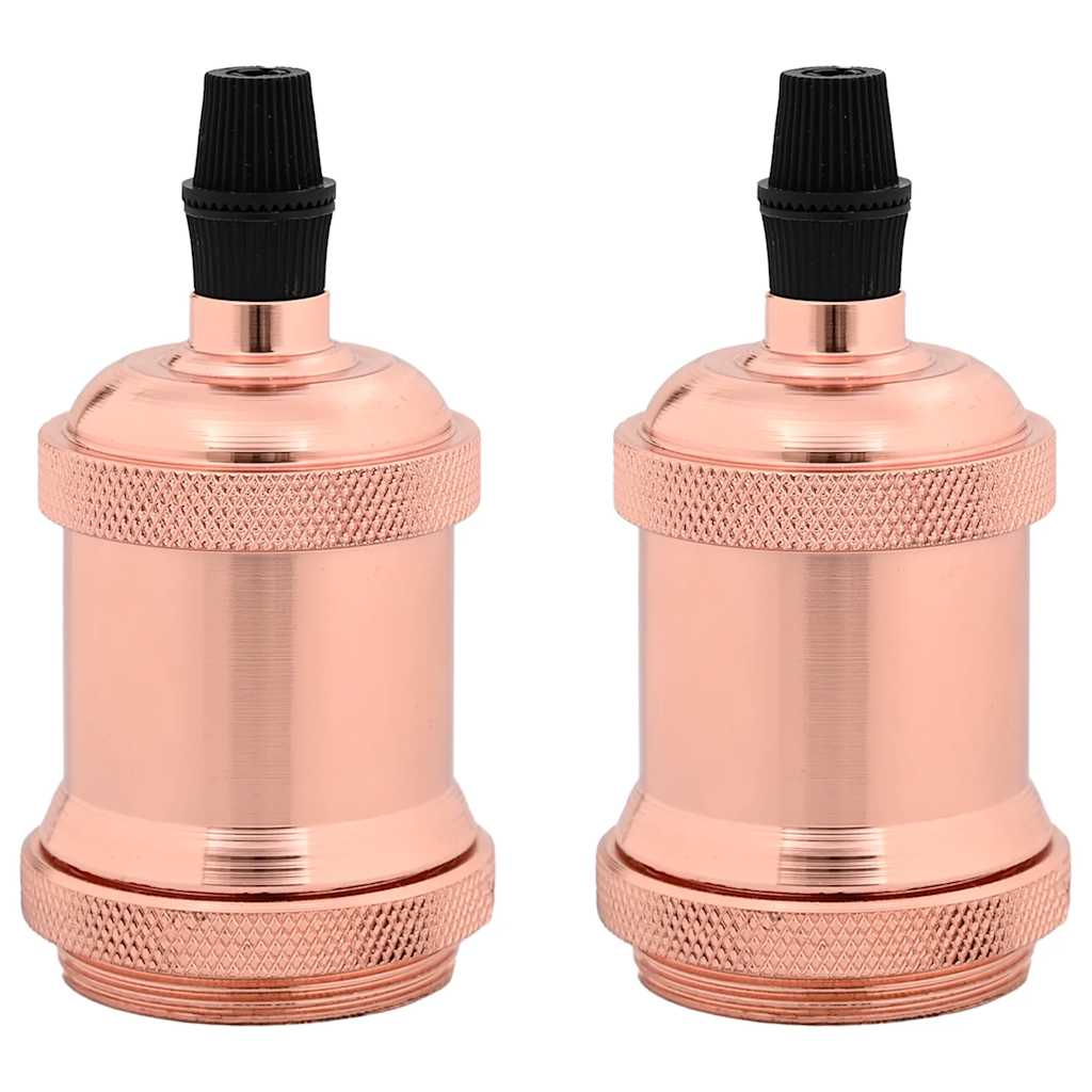 Portalampada 2 pz Oro Rosa E27