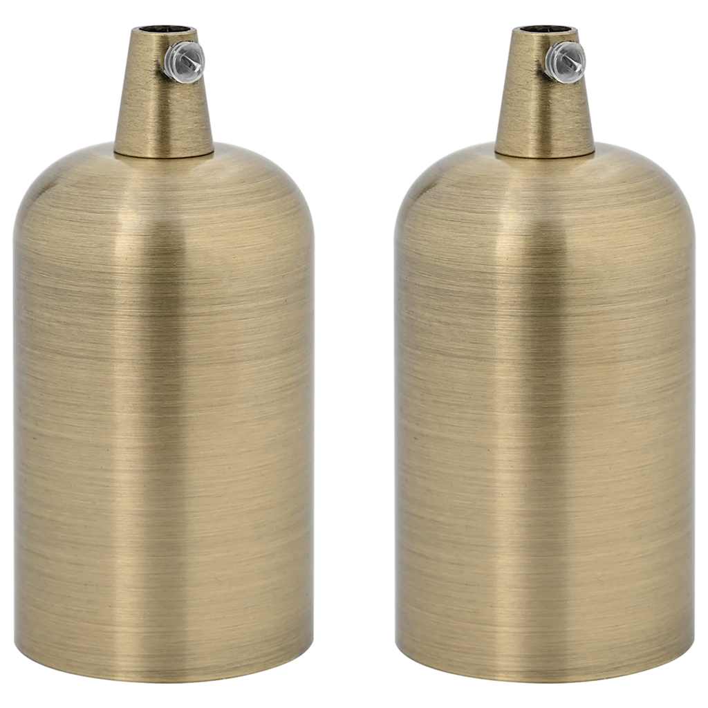 Portalampade 2 pz Bronzo E27