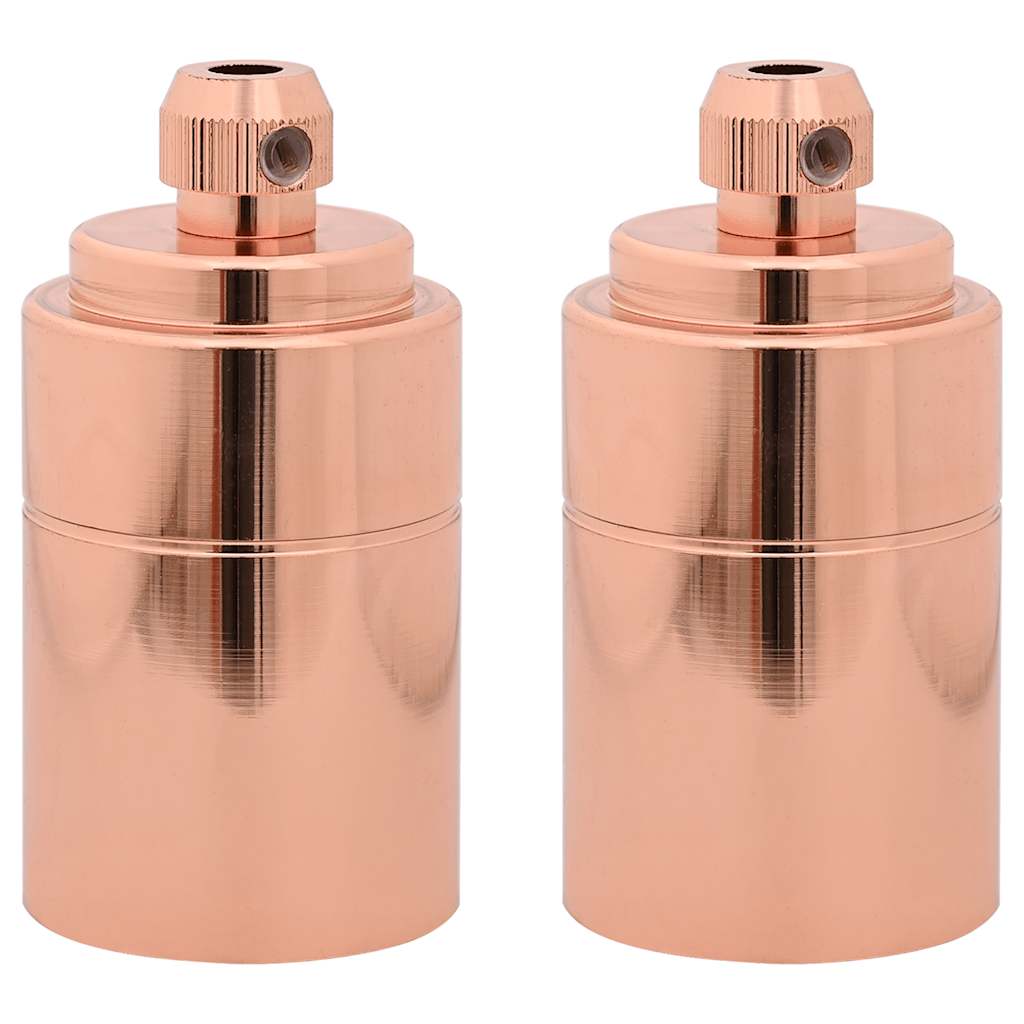 Portalampada 2 pz Oro Rosa E27