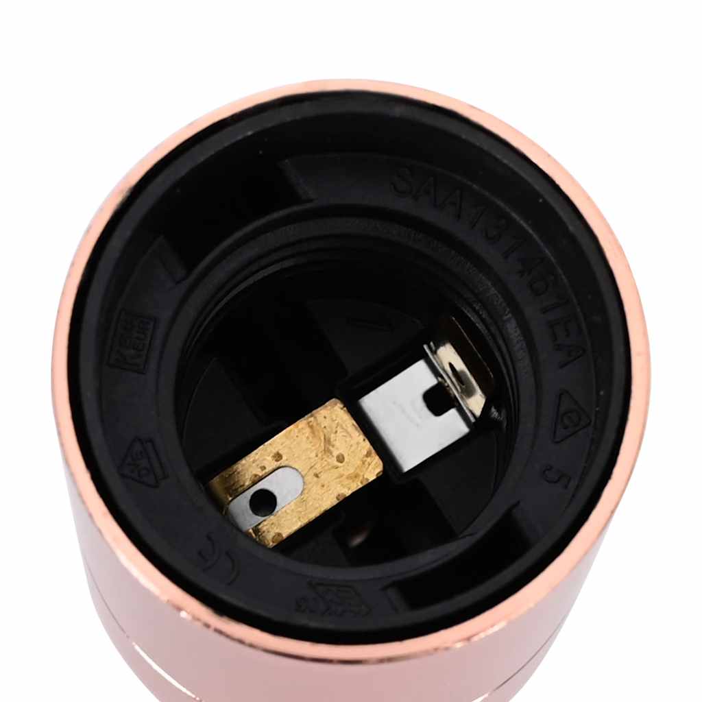 Portalampada 2 pz Oro Rosa E27
