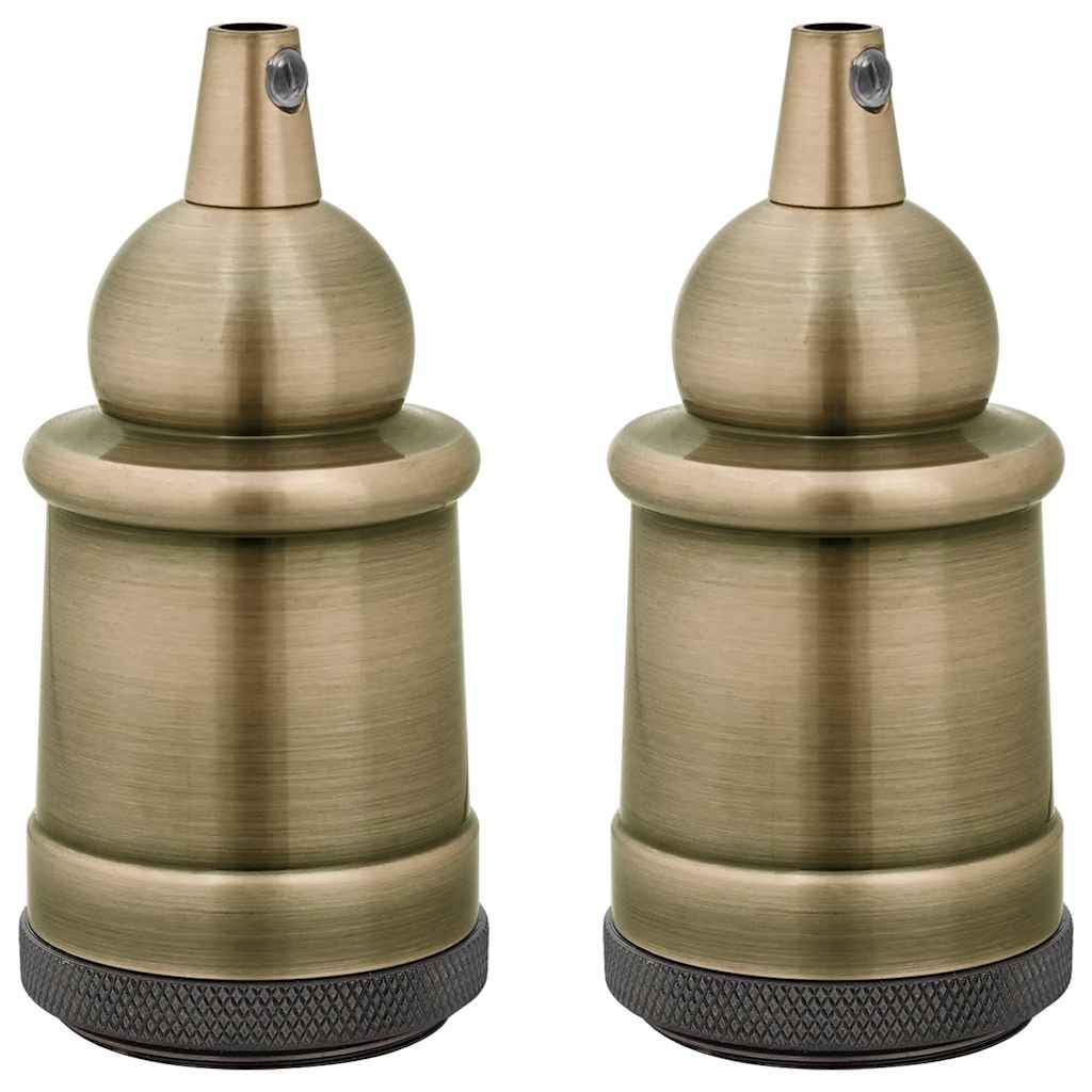 Portalampade 2 pz Bronzo E27