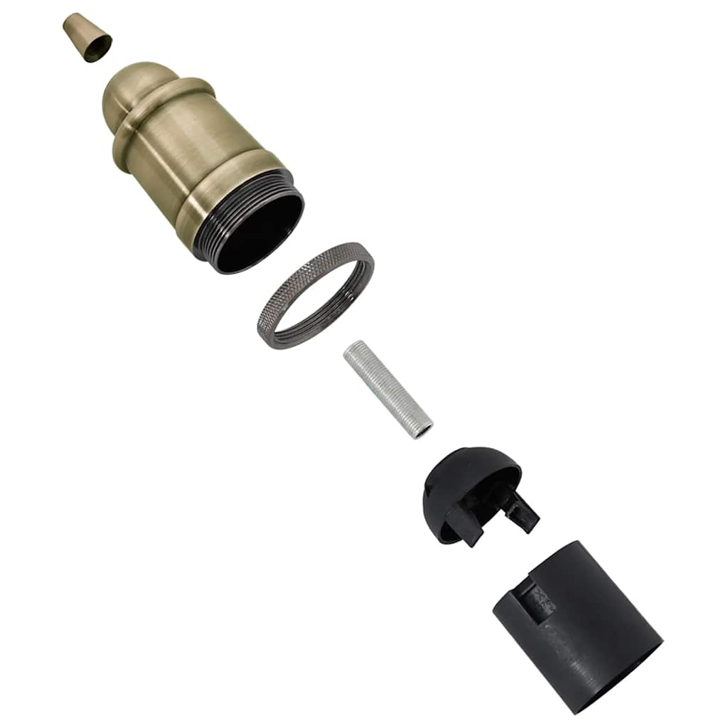 Portalampade 2 pz Bronzo E27