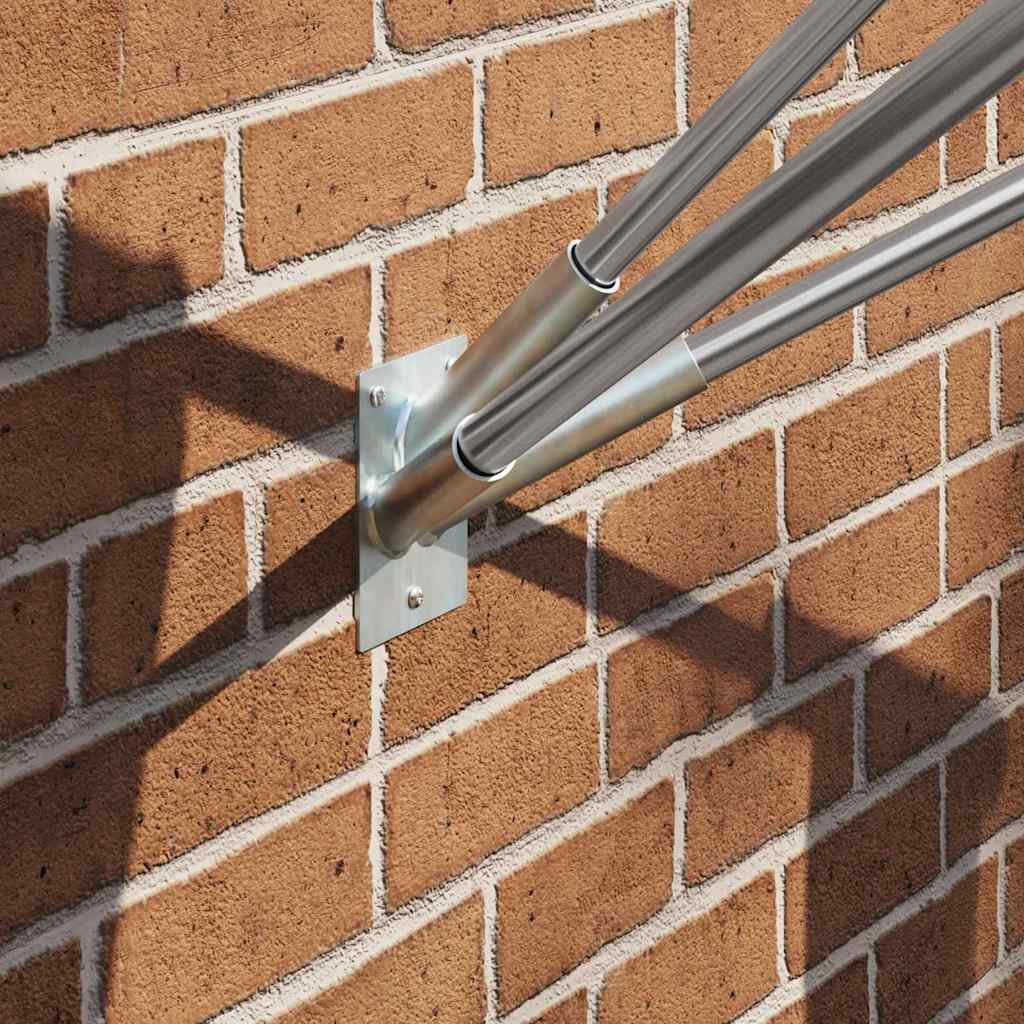 Supporto per Bandiera Argento 10,5 x 7,5 x 0,2 cm Acciaio