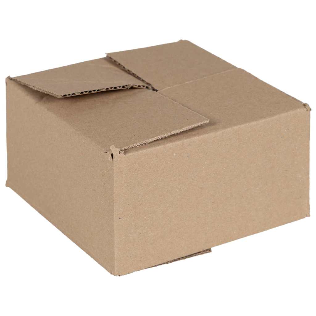 Scatola Pieghevole 50 pz Naturale 15 x 15 x 8 cm Cartone