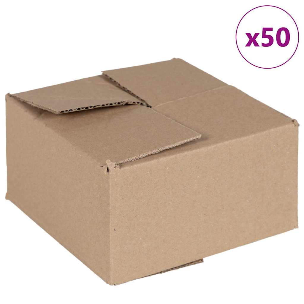 Scatola Pieghevole 50 pz Naturale 15 x 15 x 8 cm Cartone