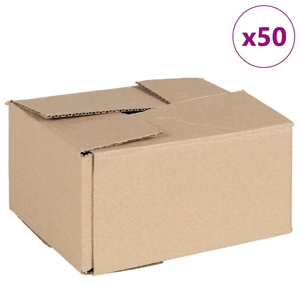 Scatola Pieghevole 50 pz Naturale 20 x 15 x 10 cm Cartone