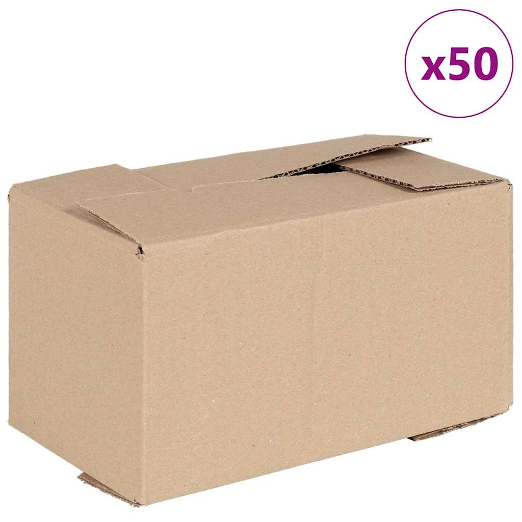 Scatola Pieghevole 50 pz Naturale 24 x 13 x 13 cm Cartone