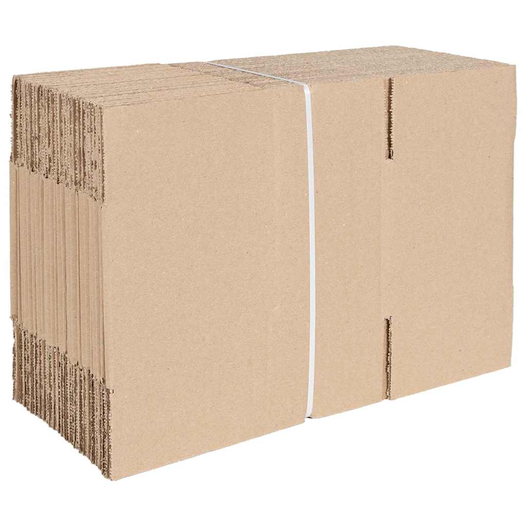 Scatola Pieghevole 50 pz Naturale 24 x 13 x 13 cm Cartone