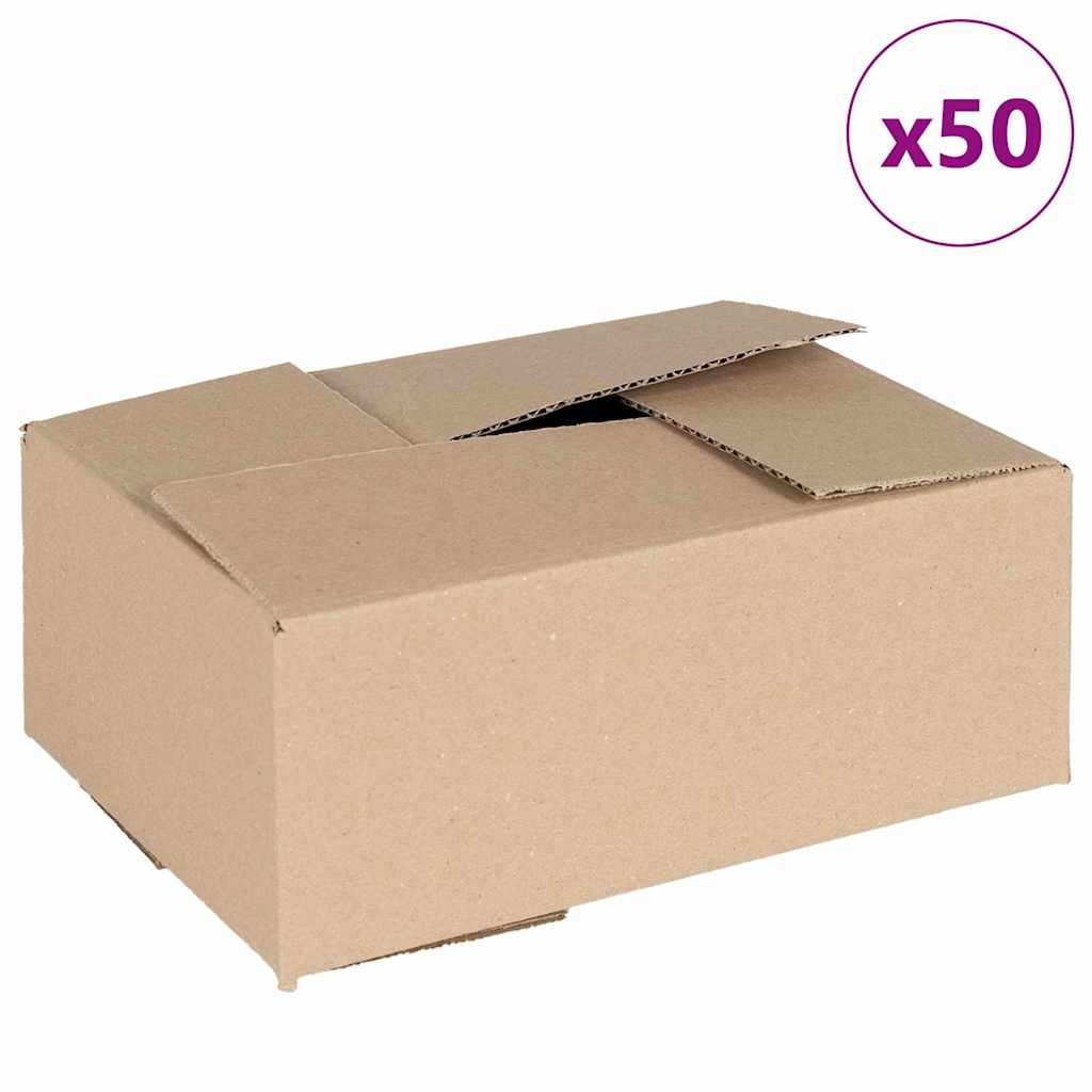Scatola Pieghevole 50 pz Naturale 25 x 17,5 x 10 cm Cartone