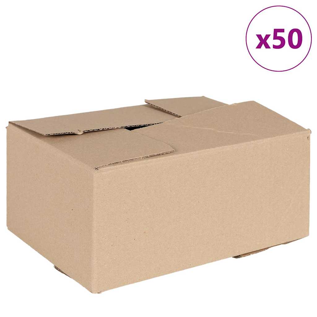 Scatola Pieghevole 50 pz Naturale 30 x 21,5 x 14 cm Cartone