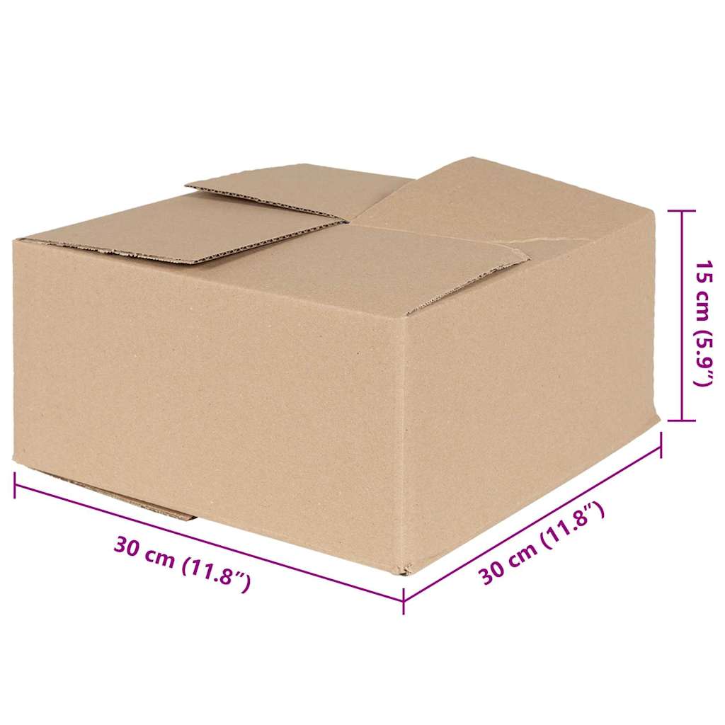 Scatola Pieghevole 50 pz Naturale 30 x 30 x 15 cm Cartone