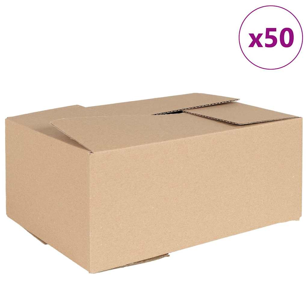 Scatola Pieghevole 50 pz Naturale 35 x 24 x 15 cm Cartone