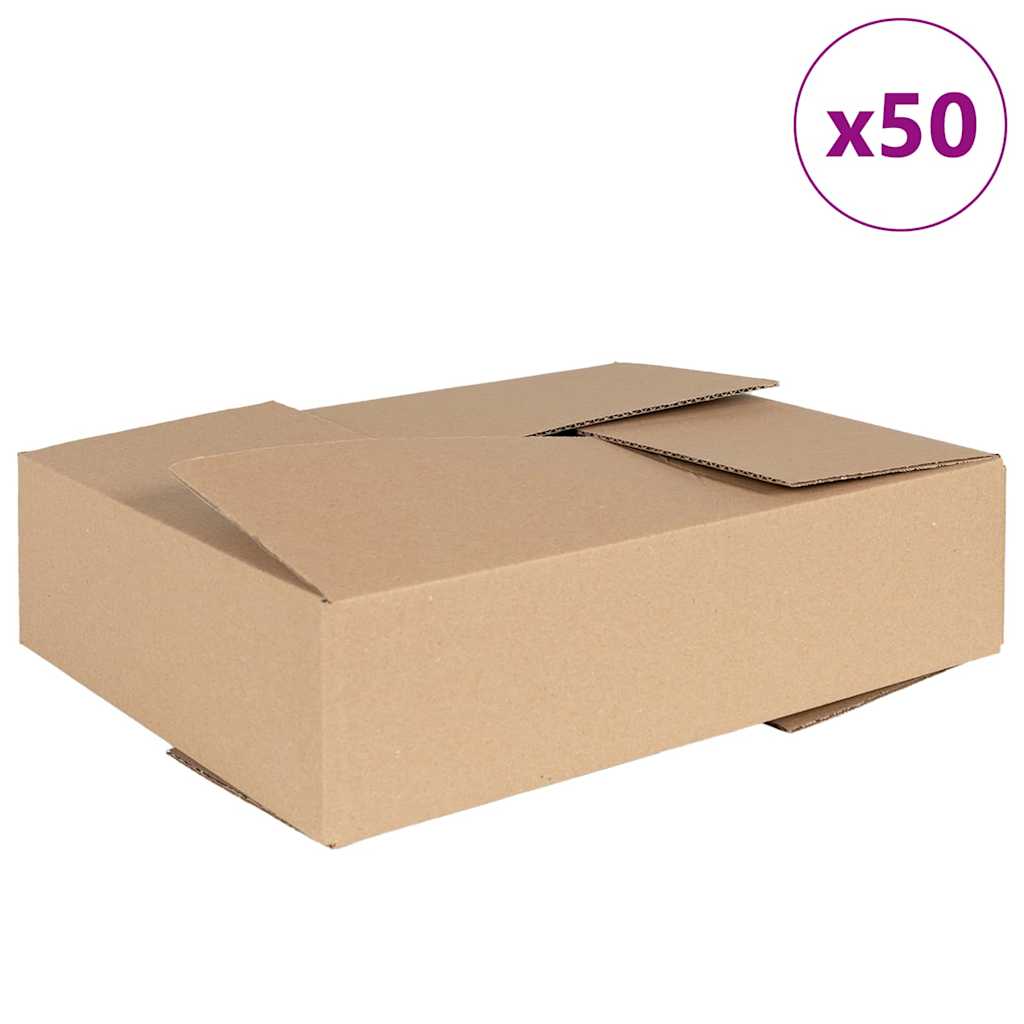 Scatola Pieghevole 50 pz Naturale 40 x 30 x 10 cm Cartone