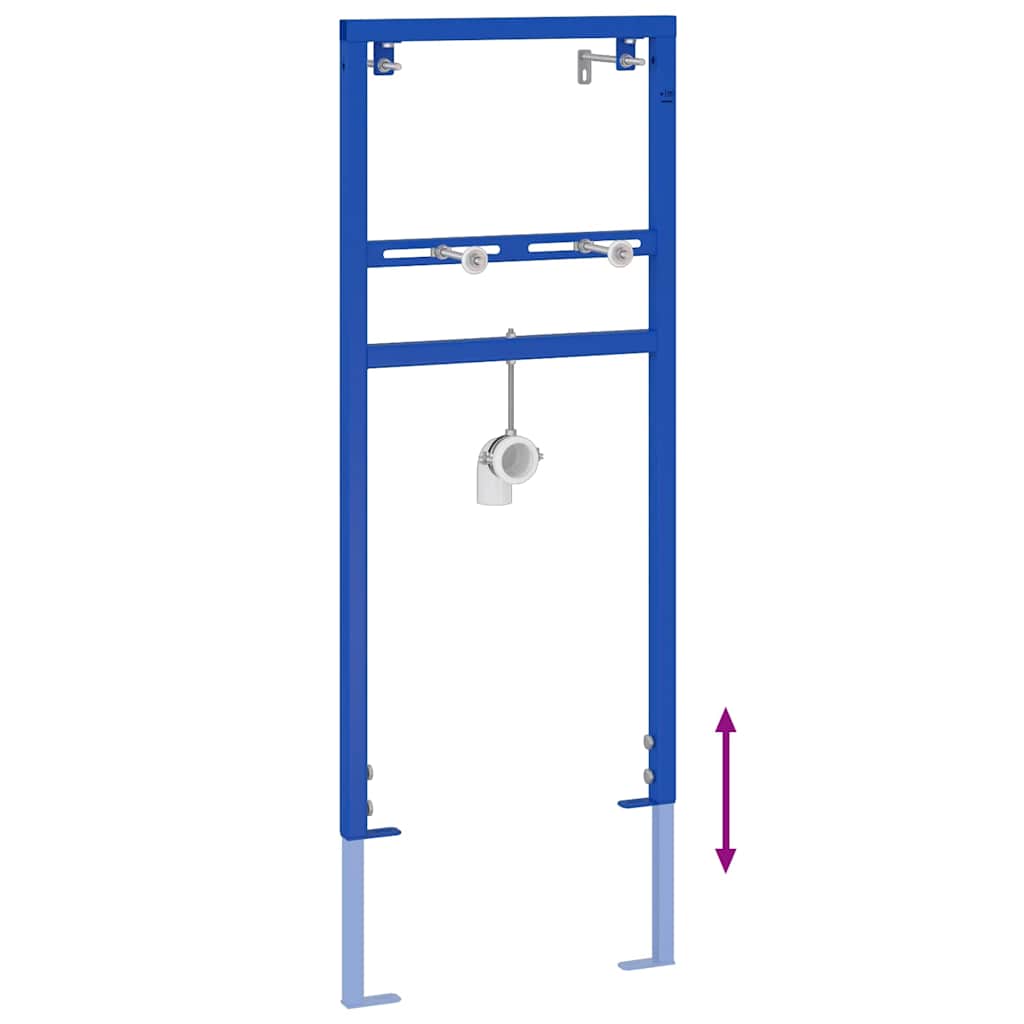 Supporto a Muro per Sistema di Lavabo Blu 50 x 3 x 112 cm