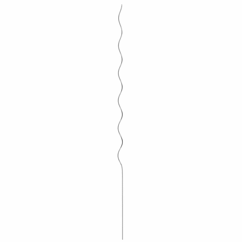 Supporto per piante 50 pz Argento 150 x 0,6 x 0,6 cm Acciaio