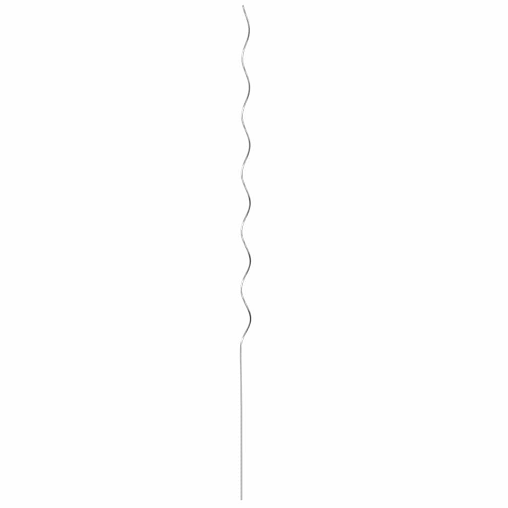 Supporto per piante 20 pz Argento 150 x 0,6 x 0,6 cm Acciaio