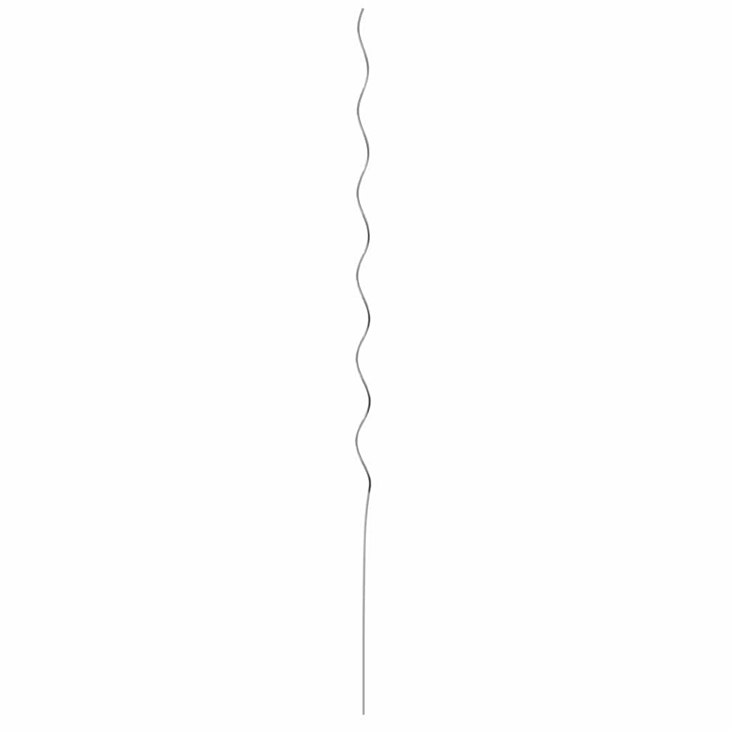Supporto per piante 5 pz Argento 150 x 0,6 x 0,6 cm Acciaio