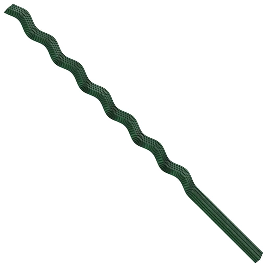 Supporto per piante 50 pz Verde 170 x 0,6 x 0,6 cm Acciaio