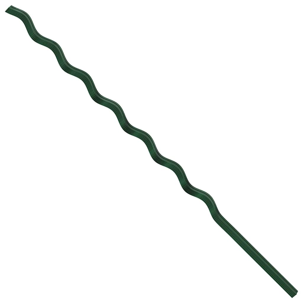 Supporto per piante 20 pz Verde 170 x 0,6 x 0,6 cm Acciaio