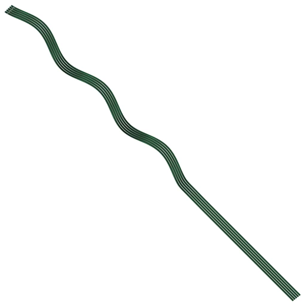 Supporto per piante 5 pz Verde 110 x 0.6 x 0.6 cm Acciaio