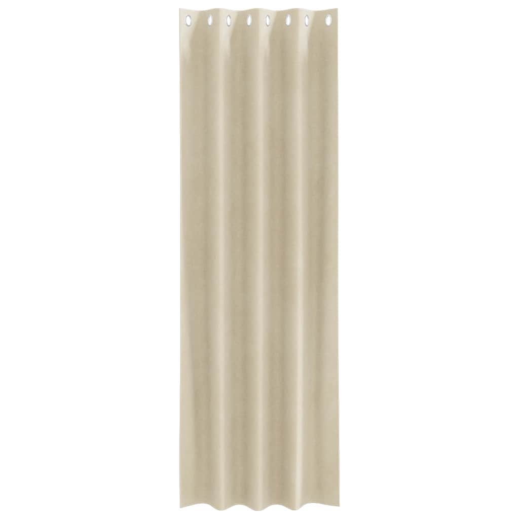 Tende 2 pz Crema 140 x 225 cm Velluto