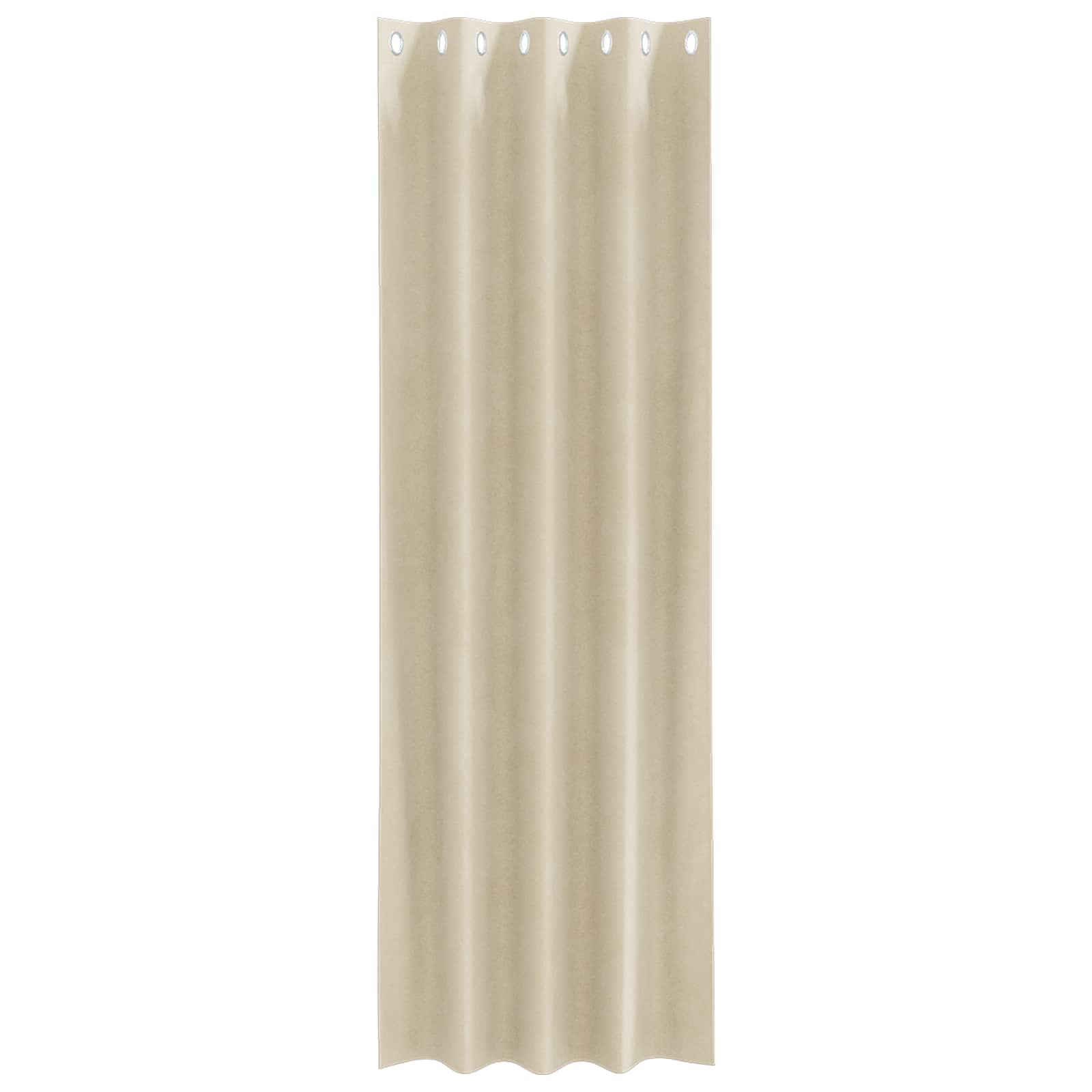 Tende 2 pz Crema 140 x 245 cm Velluto