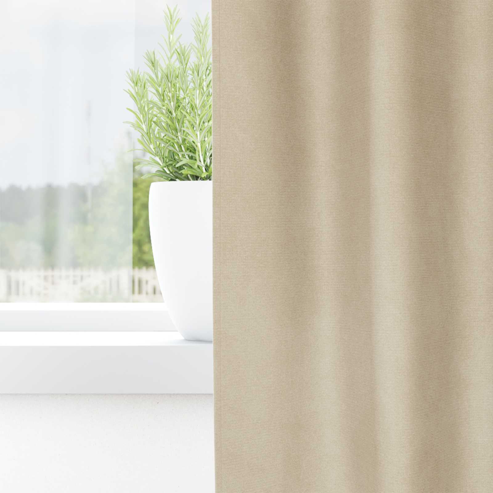 Tende 2 pz Crema 140 x 140 cm Velluto