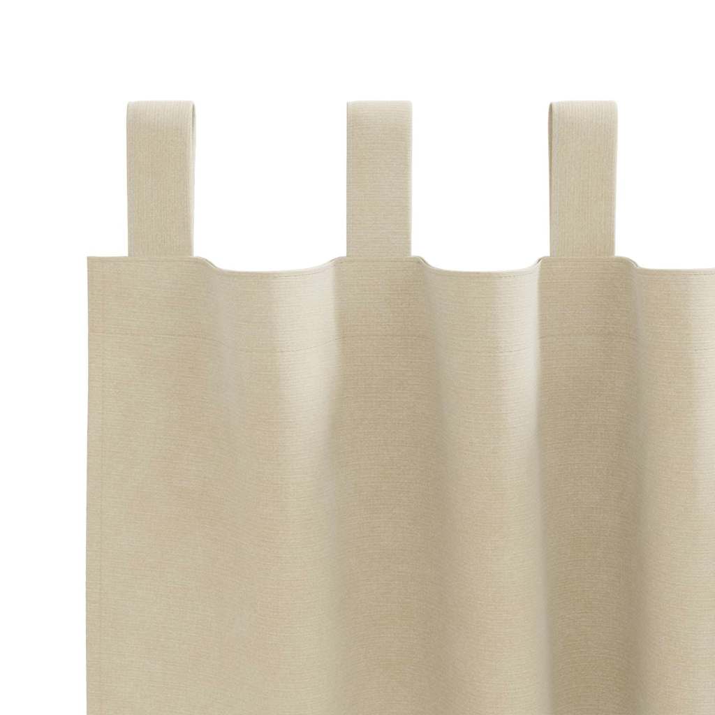 Tende 2 pz Crema 140 x 140 cm Velluto
