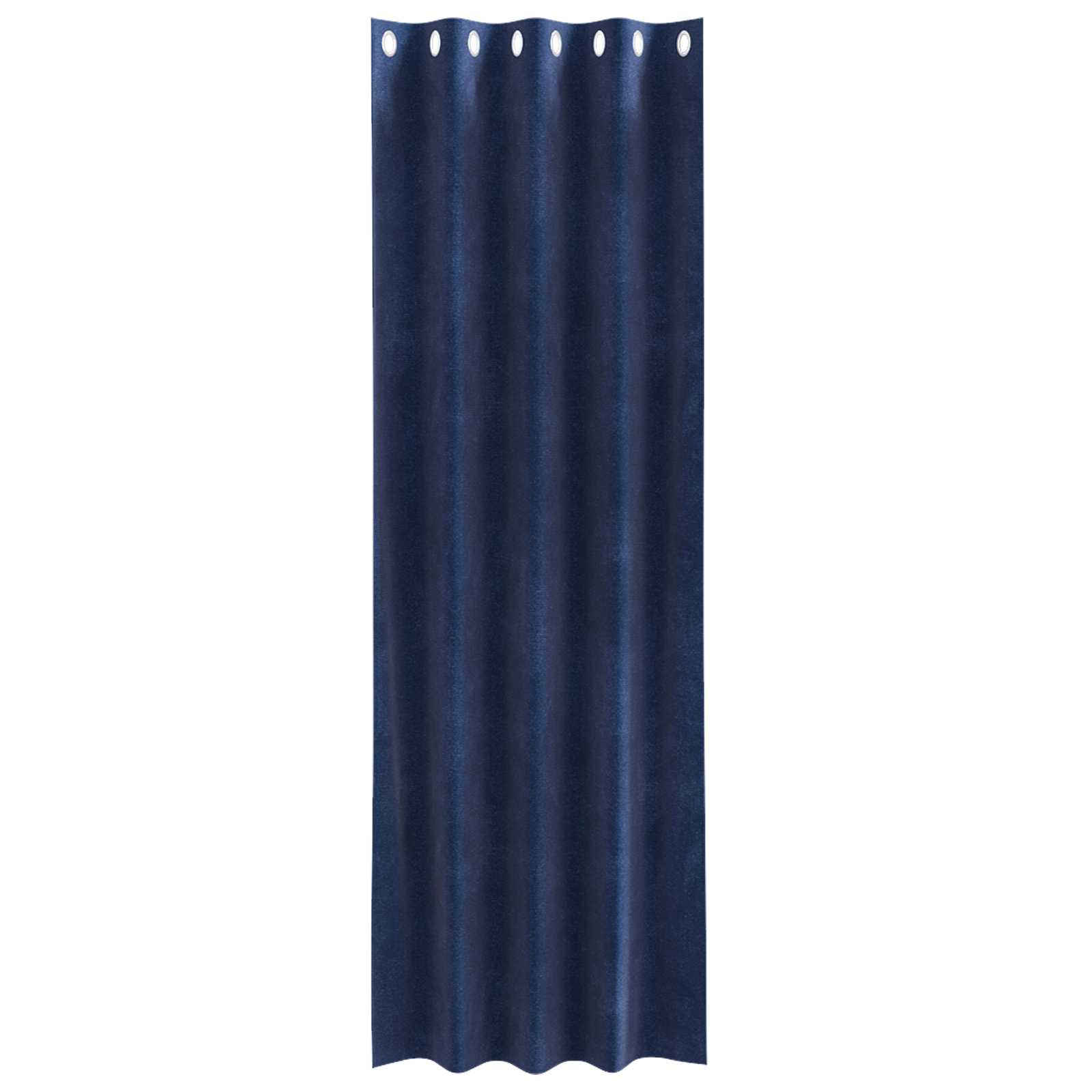 Tende 2 pz Blu Scuro 140 x 225 cm Velluto