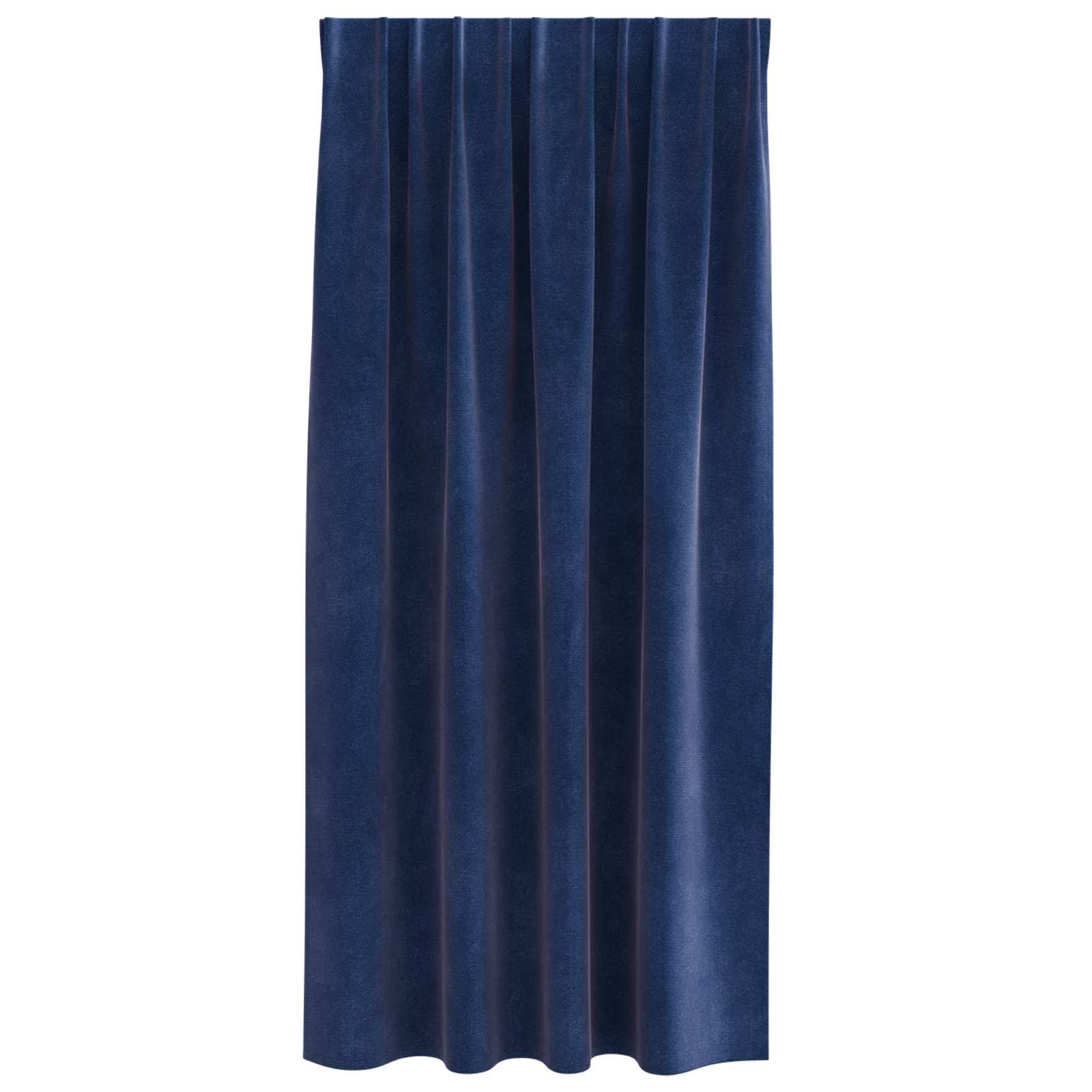 Tende 2 pz Blu Scuro 140 x 175 cm Velluto