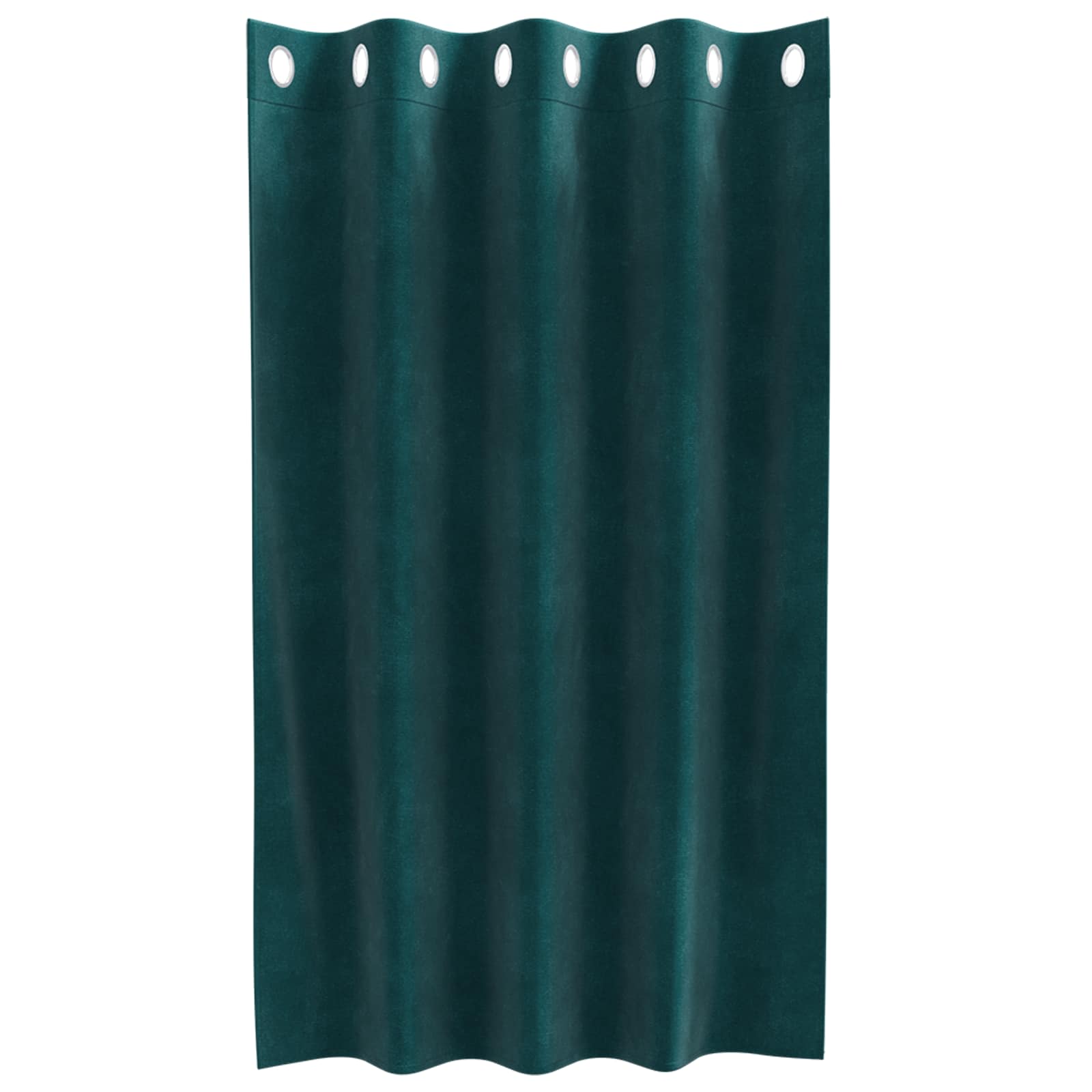 Tende 2 pz Verde Scuro 140 x 140 cm Velluto