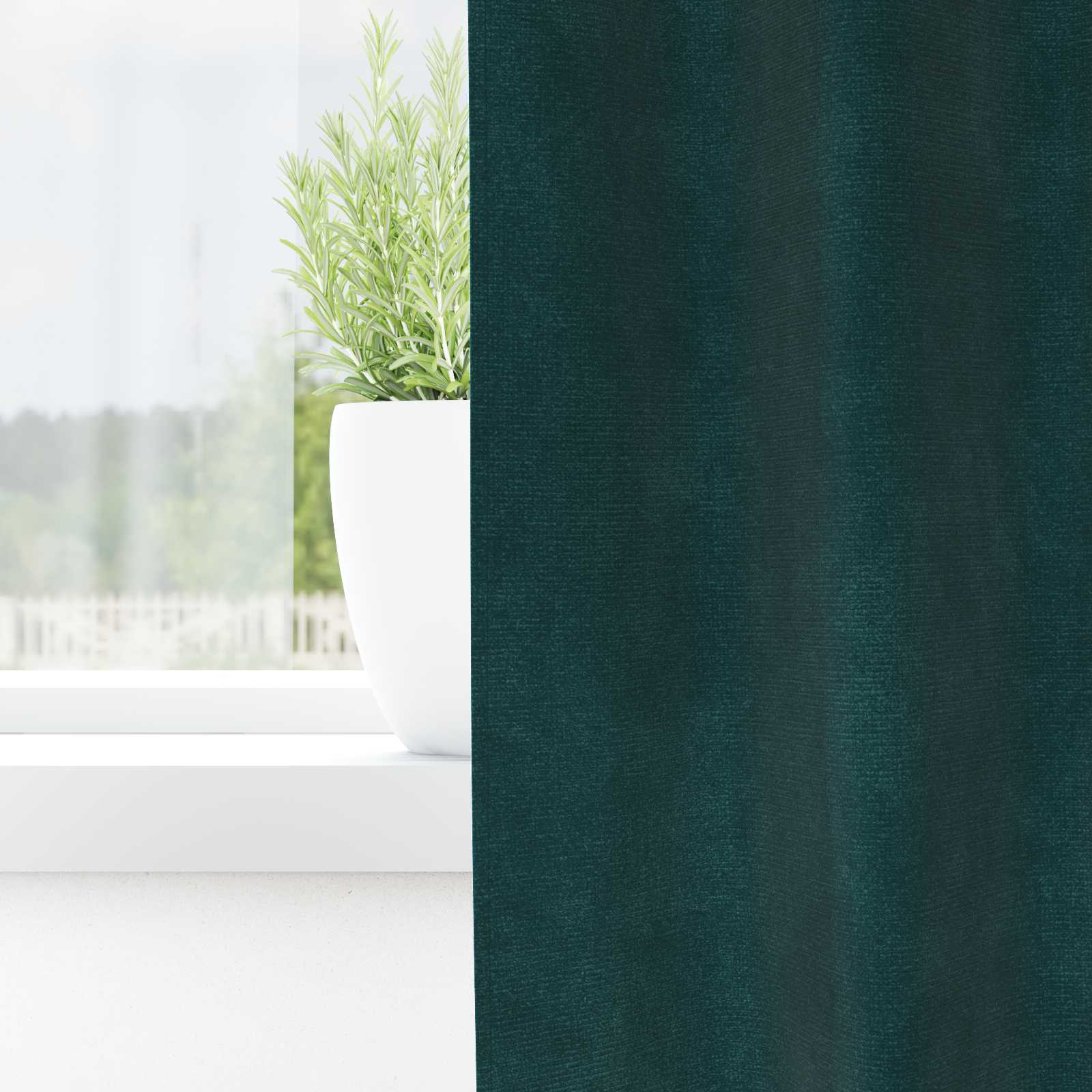 Tende 2 pz Verde Scuro 140 x 175 cm Velluto