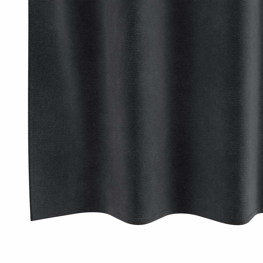 Tende 2 pz Grigio Scuro 140 x 175 cm Velluto