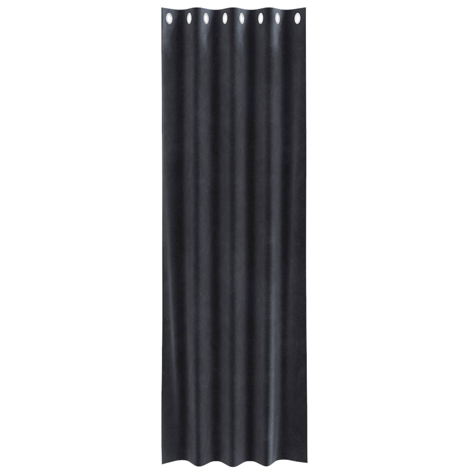 Tende 2 pz Grigio Scuro 140 x 245 cm Velluto