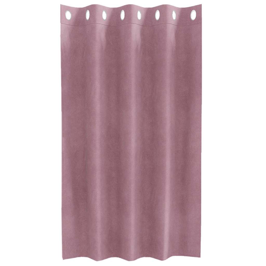 Tende 2 pz Rosa scuro 140 x 140 cm Velluto