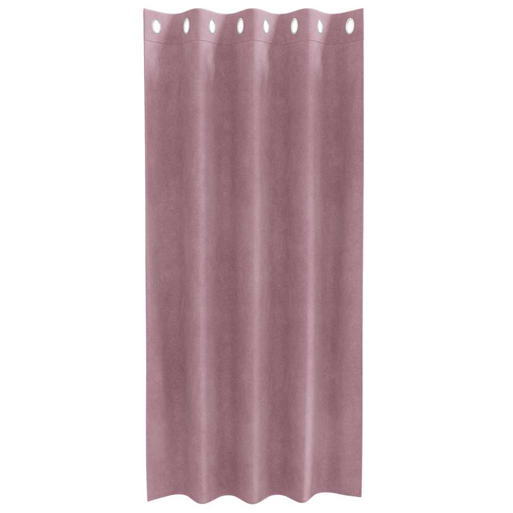 Tende 2 pz Rosa scuro 140 x 175 cm Velluto