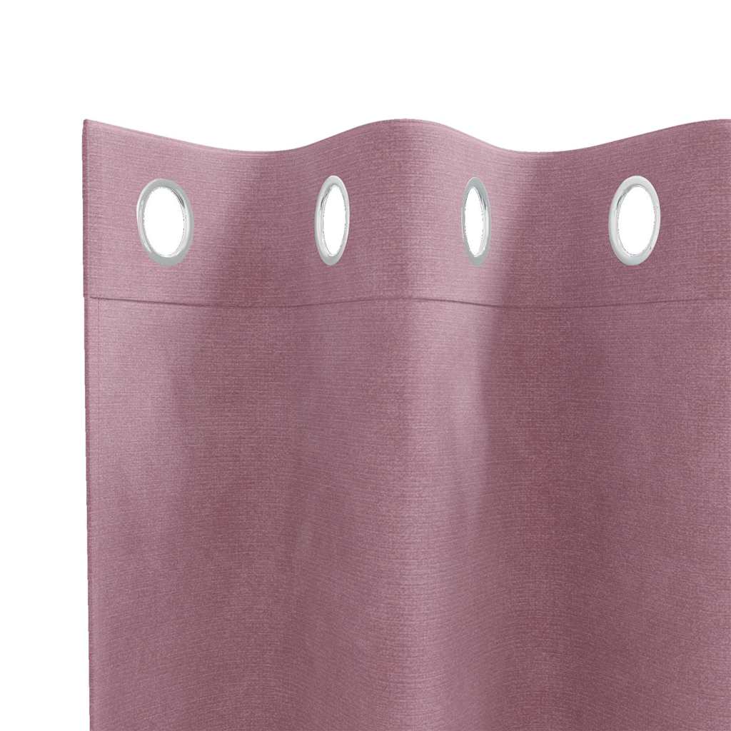 Tende 2 pz Rosa scuro 140 x 245 cm Velluto