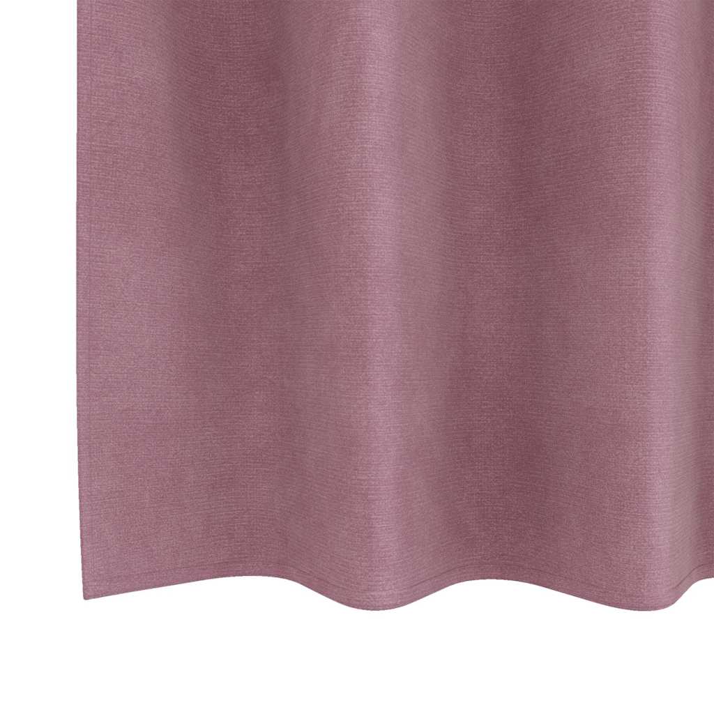 Tende 2 pz Rosa scuro 140 x 245 cm Velluto
