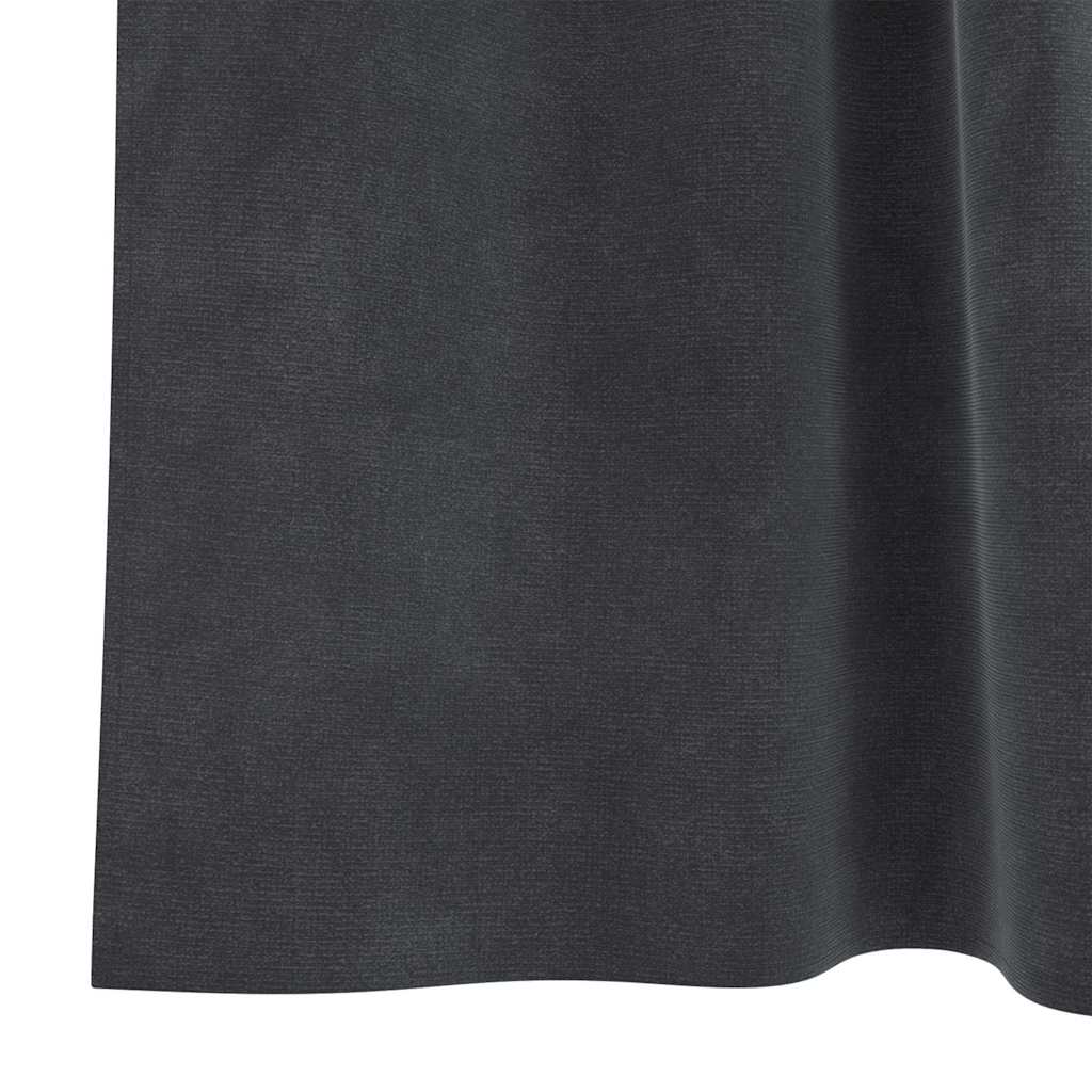 Tende 2 pz Grigio Chiaro 140 x 225 cm Velluto