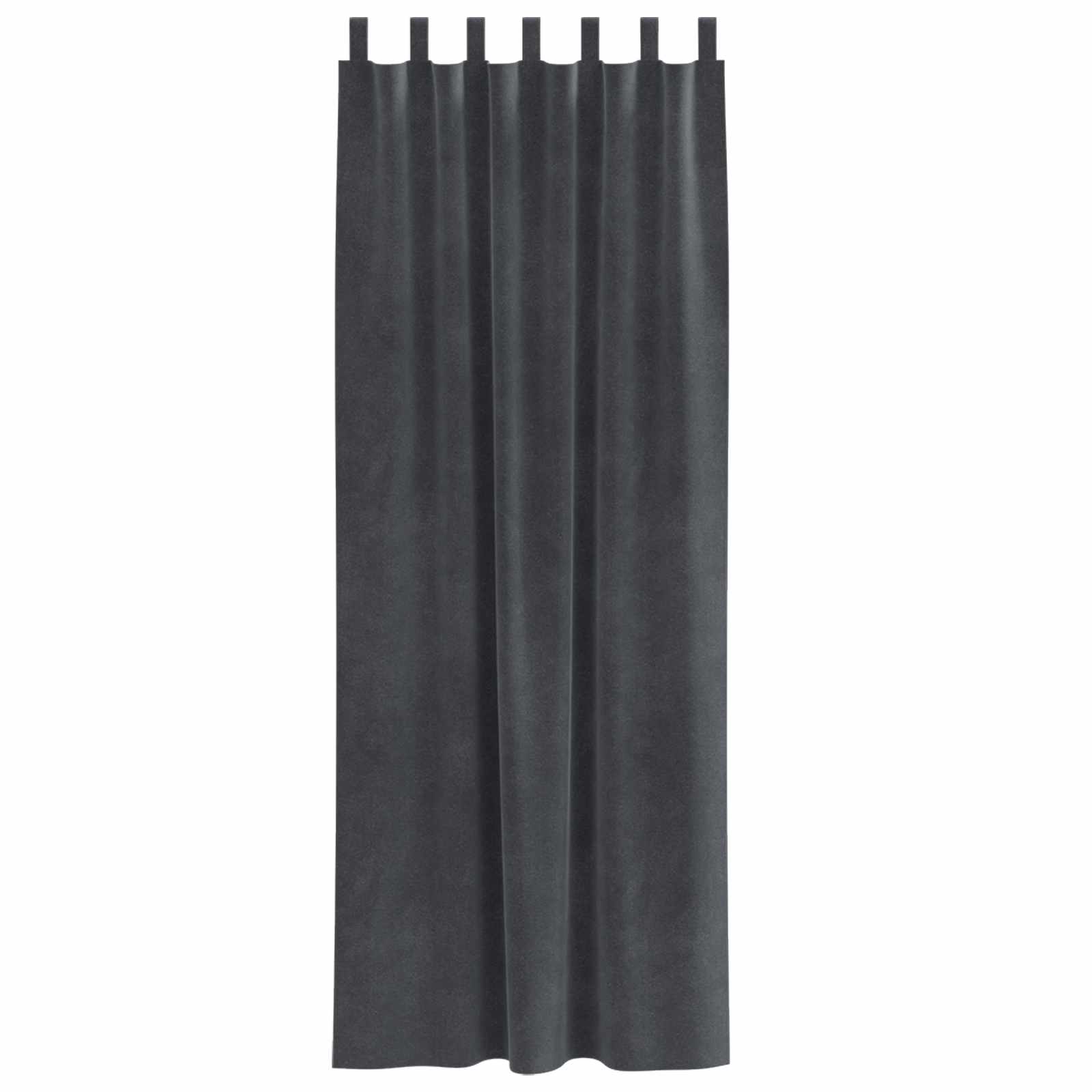 Tende 2 pz Grigio Chiaro 140 x 245 cm Velluto