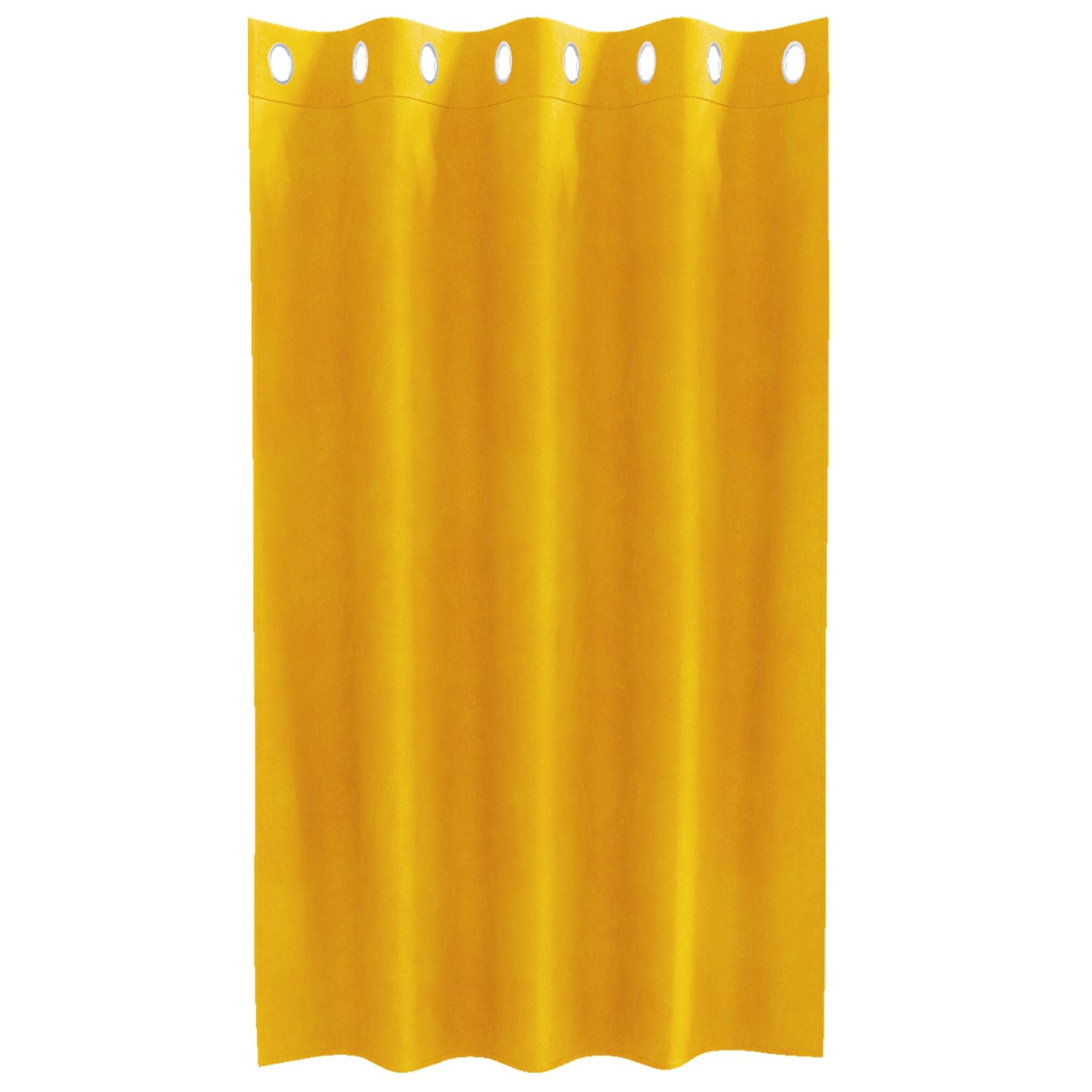 Tende 2 pz Giallo Senape 140 x 140 cm Velluto