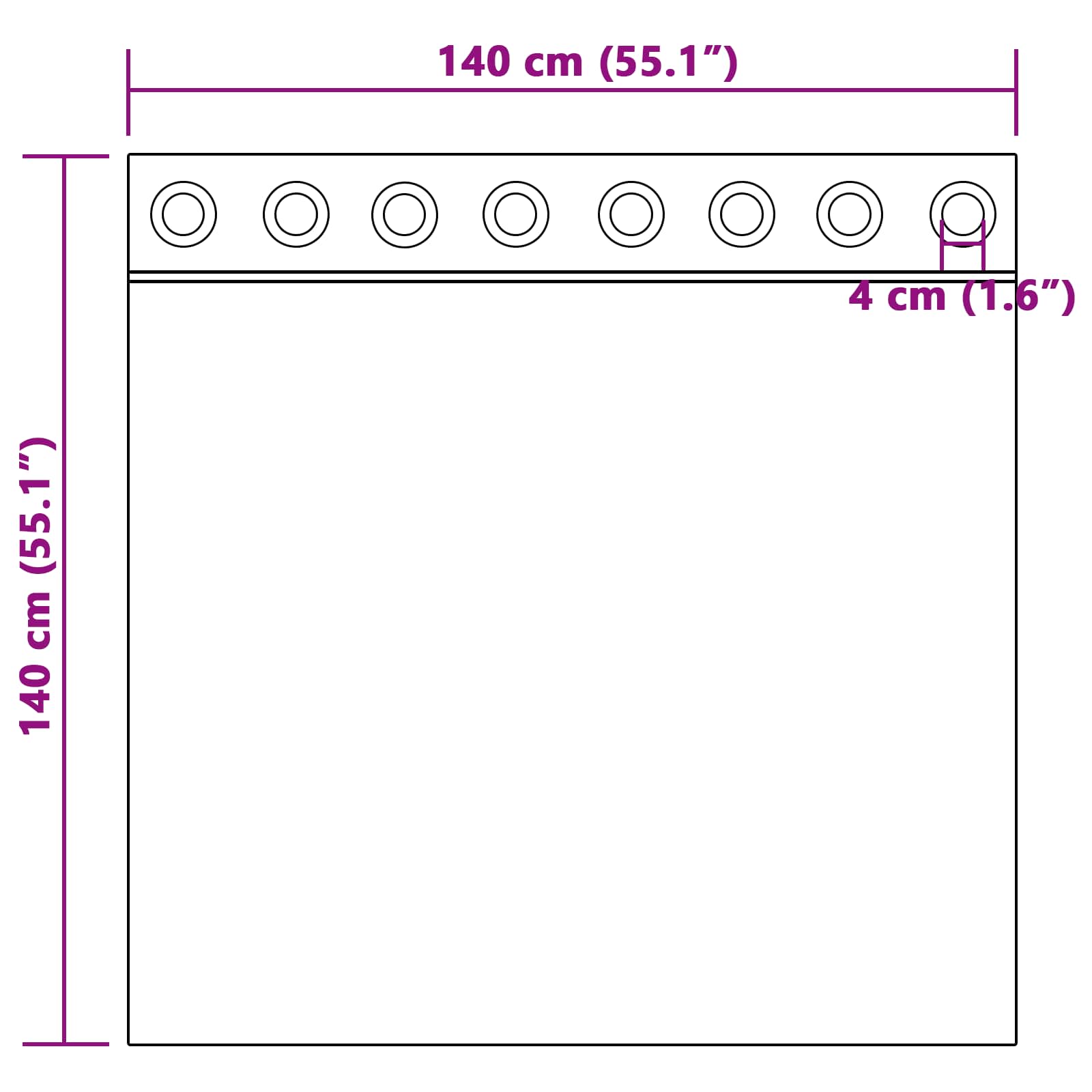 Tende 2 pz Giallo Senape 140 x 140 cm Velluto