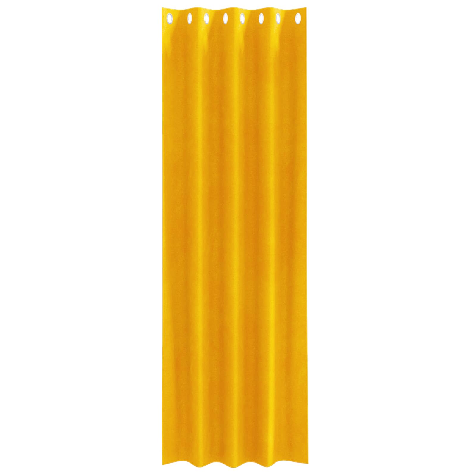 Tende 2 pz Giallo Senape 140 x 245 cm Velluto