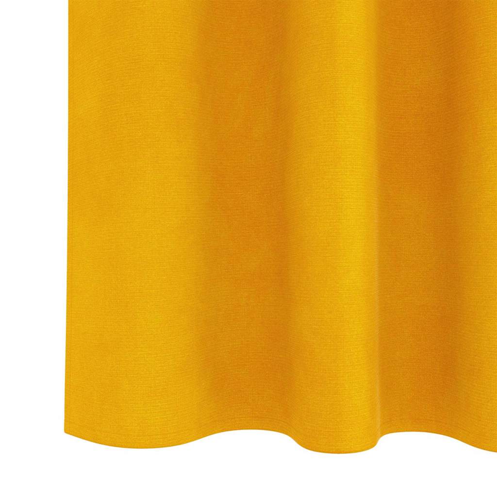 Tende 2 pz Giallo Senape 140 x 260 cm Velluto
